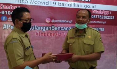 Penanganan Covid-19, Disdikpora Bangli Sumbang Rp70 Juta