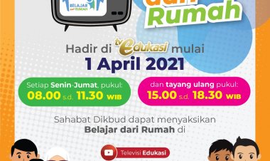 Mulai 1 April 2021, Tonton Program Belajar Dari Rumah di TV Edukasi
