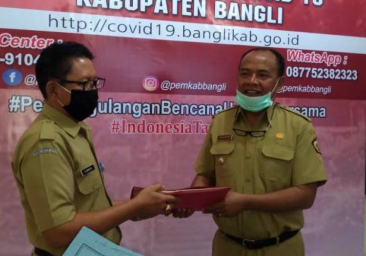 Penanganan Covid-19, Disdikpora Bangli Sumbang Rp70 Juta