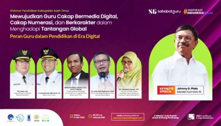 Satukan Visi untuk Beradaptasi di Era Digital bersama SahabatGuru-Kominfo RI-APKASI-Kabupaten Aceh Timur