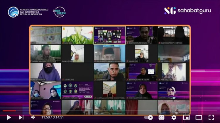 Semangat! Guru-Guru Bone Ikuti Webinar Pendidikan Transformasi Media Pembelajaran dari SahabatGuru