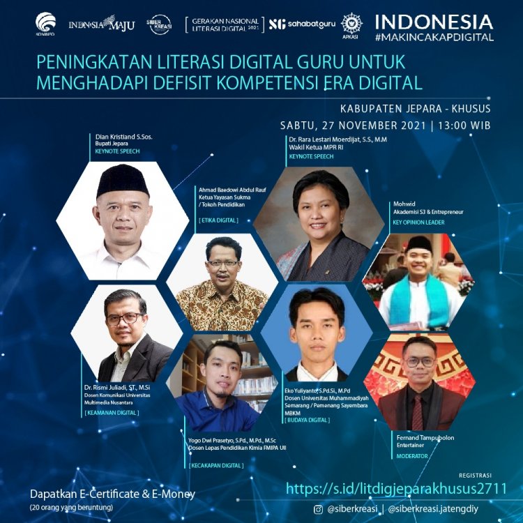 Ratusan Guru di Jepara Ikuti Webinar Peningkatan Literasi Digital