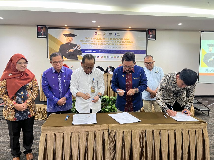 Komitmen Kembangkan Sumber Daya Lokal, Universitas Halu Oleo Tandatangani MoU dengan APKASI dan YPAN untuk Program BIE-D