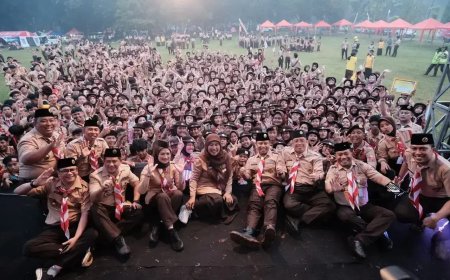 Pramuka Depok Rayakan Hari Jadi dengan Aksi Nyata